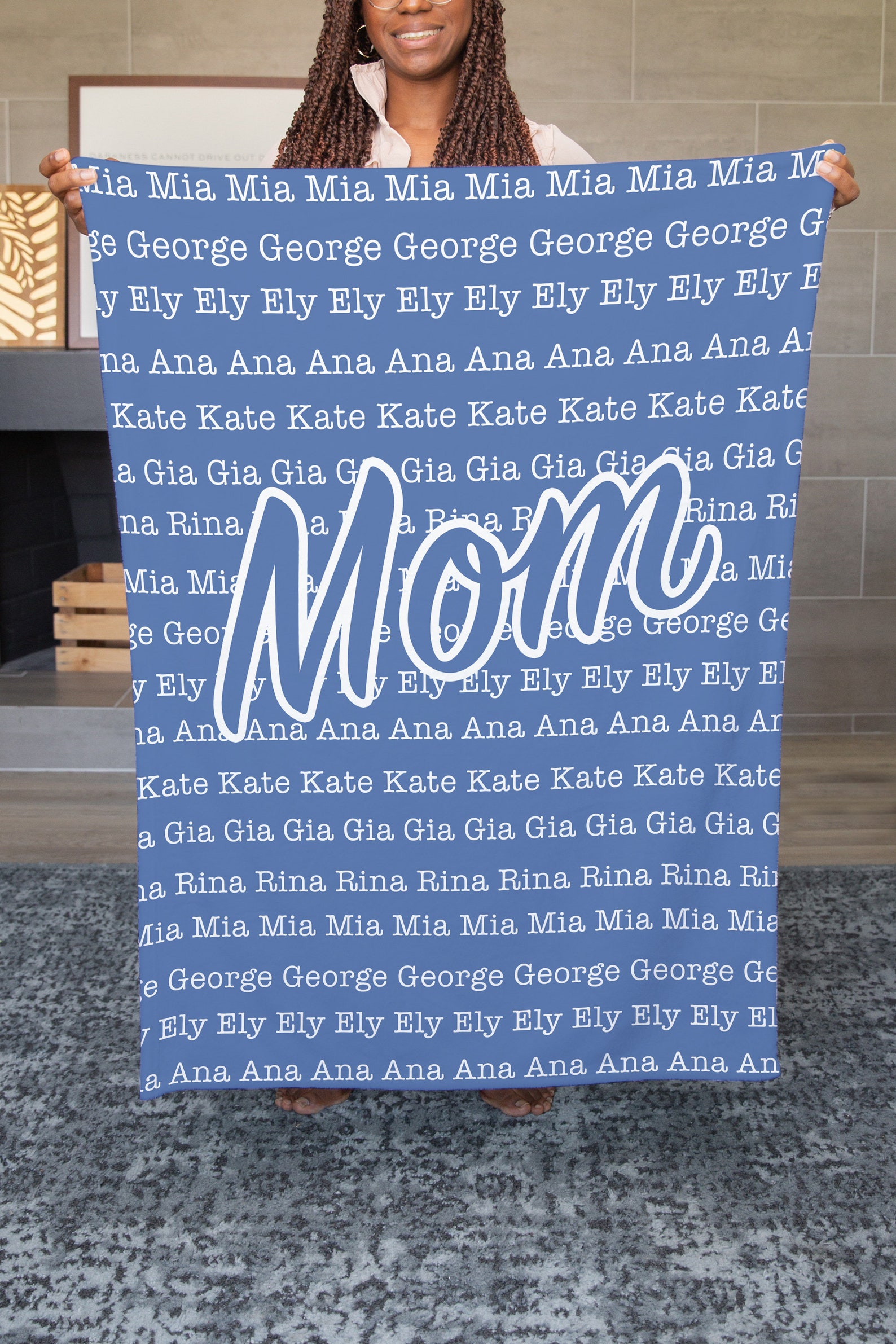 Personalized Blanket for Mom Mom Gift Mom Blanket Blanket Etsy