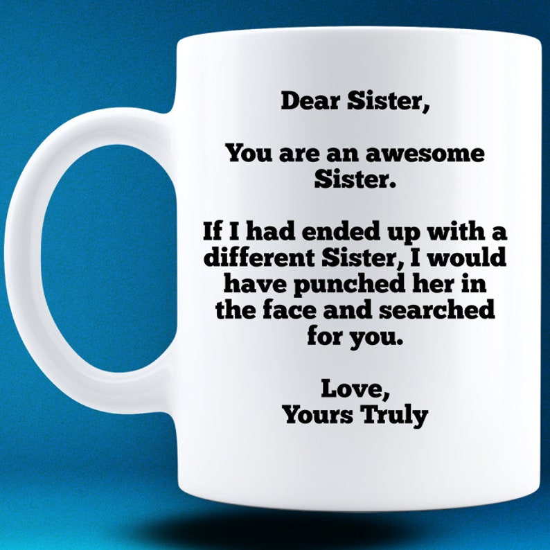 Gift for sister funny gifts for sister birthday gift for | Etsy