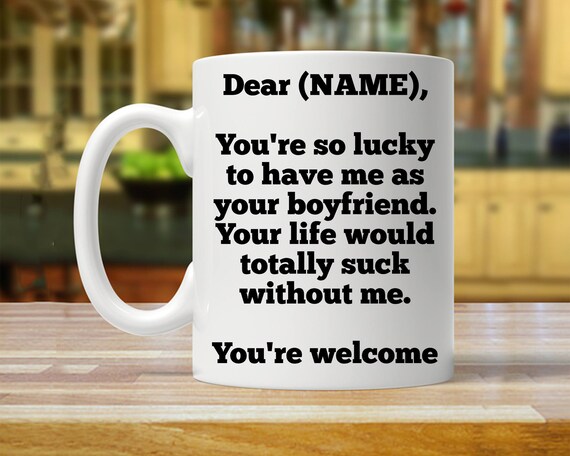 Funny Personalized Girlfriend Mug, Sarcastic Gift