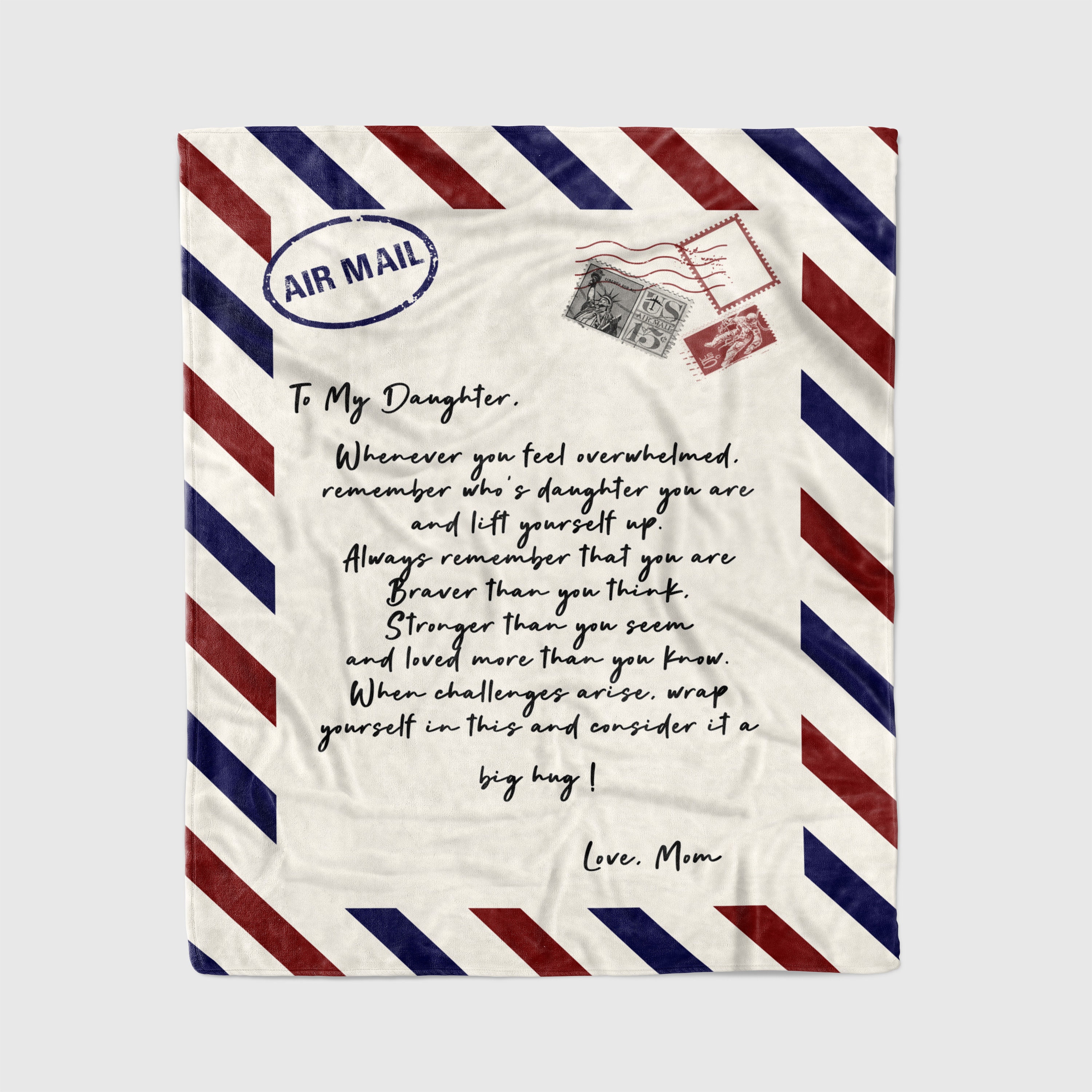 Letter to my daughter blanket dear daughter blanket Etsy