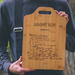 recipe cutting board, customized recipe cutting board, personalized cutting board recipe, recipe cutting board handwriting image 4