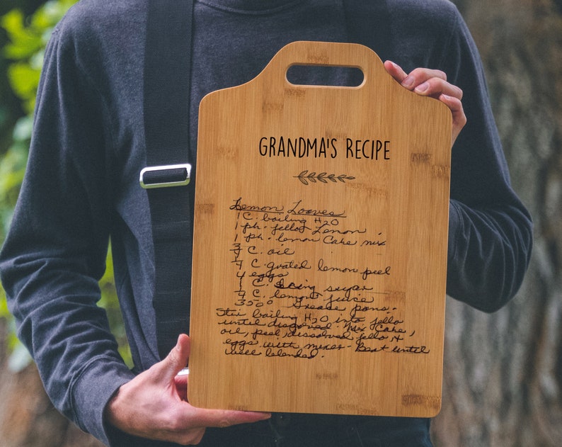 recipe cutting board, customized recipe cutting board, personalized cutting board recipe, recipe cutting board handwriting image 4