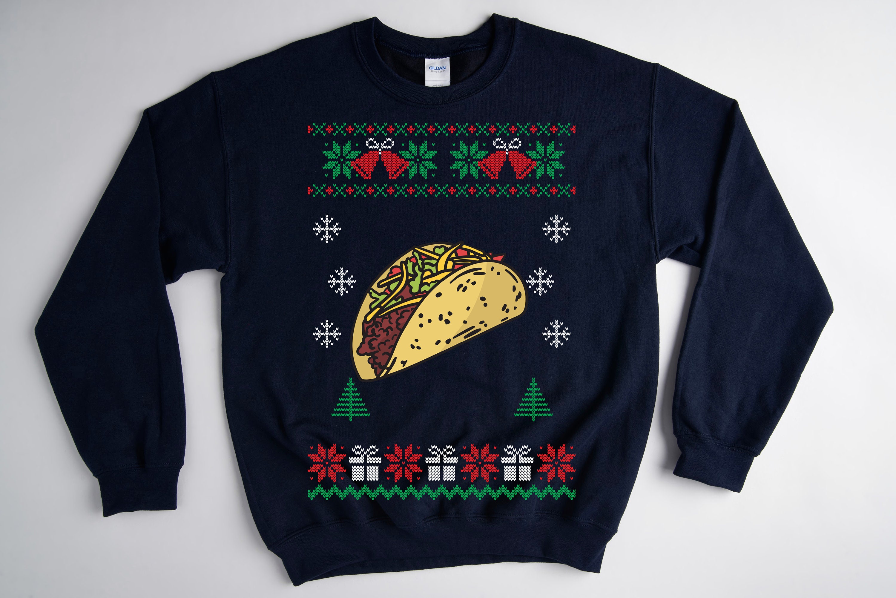 Taco Christmas Sweater Ugly Christmas Sweater Ugly Christmas Etsy