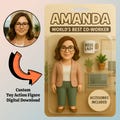 Funny coworker gift, gift for co-worker, Custom Action Figure box, Personalized Toy Box, Turn Yourself Into An Action Figure