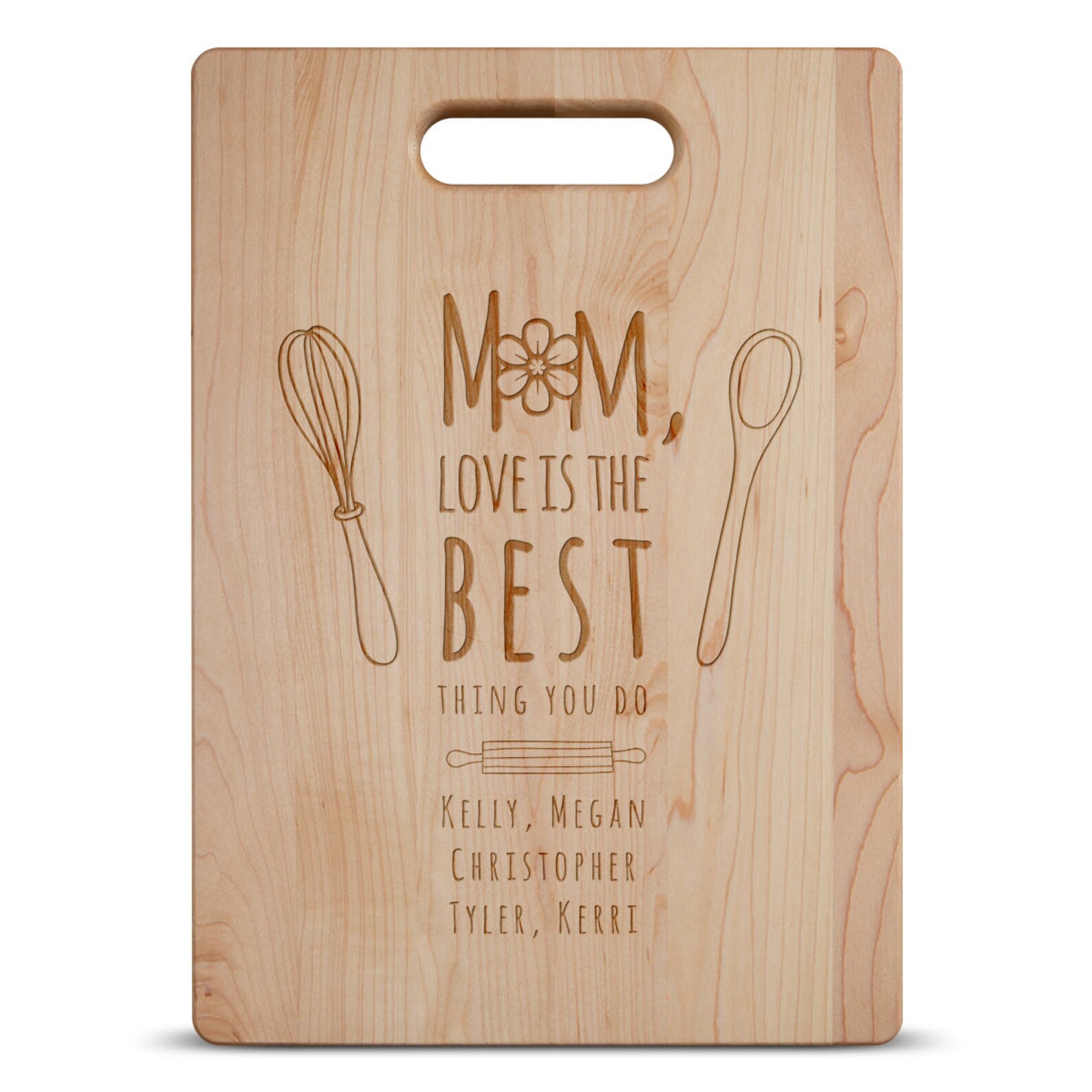 Mom Cutting Board Cutting Board for Mom Personalized Cutting Etsy