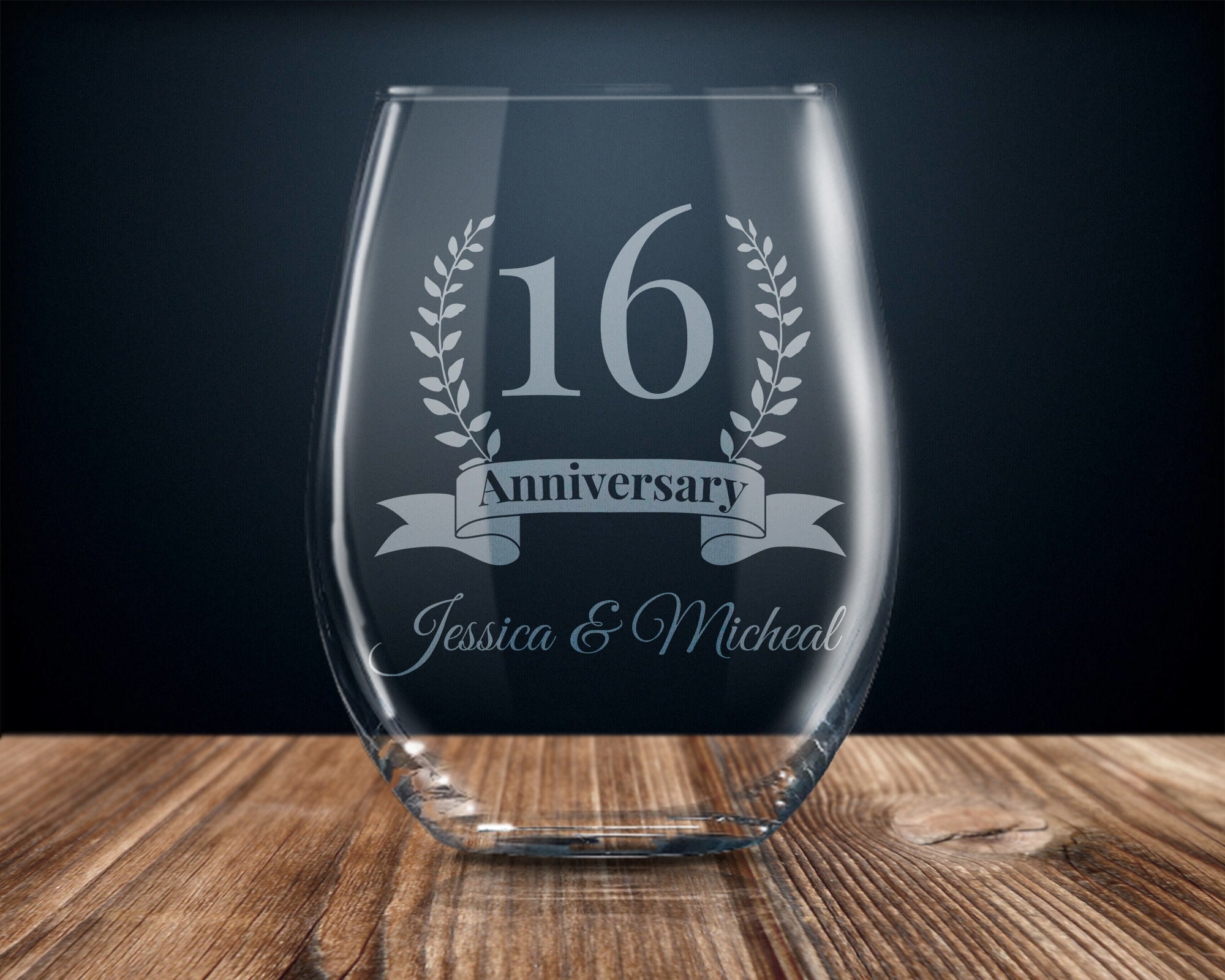 16 year anniversary gift 16th anniversary gift personalized | Etsy