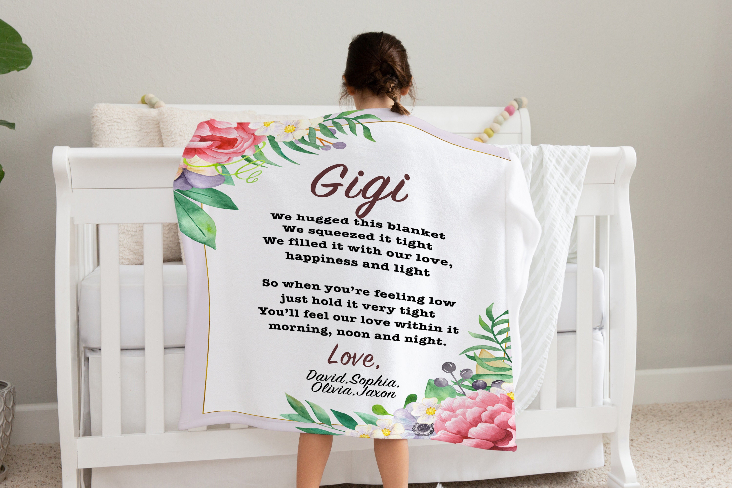 Personalized Blanket for Gigi Gigi Gift Gigi Blanket Etsy