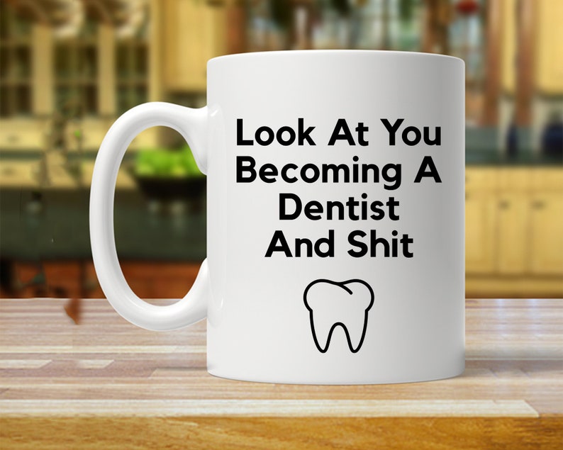 Future Dentist Gift New Dentist Gift Funny Dentist Mugs Etsy UK