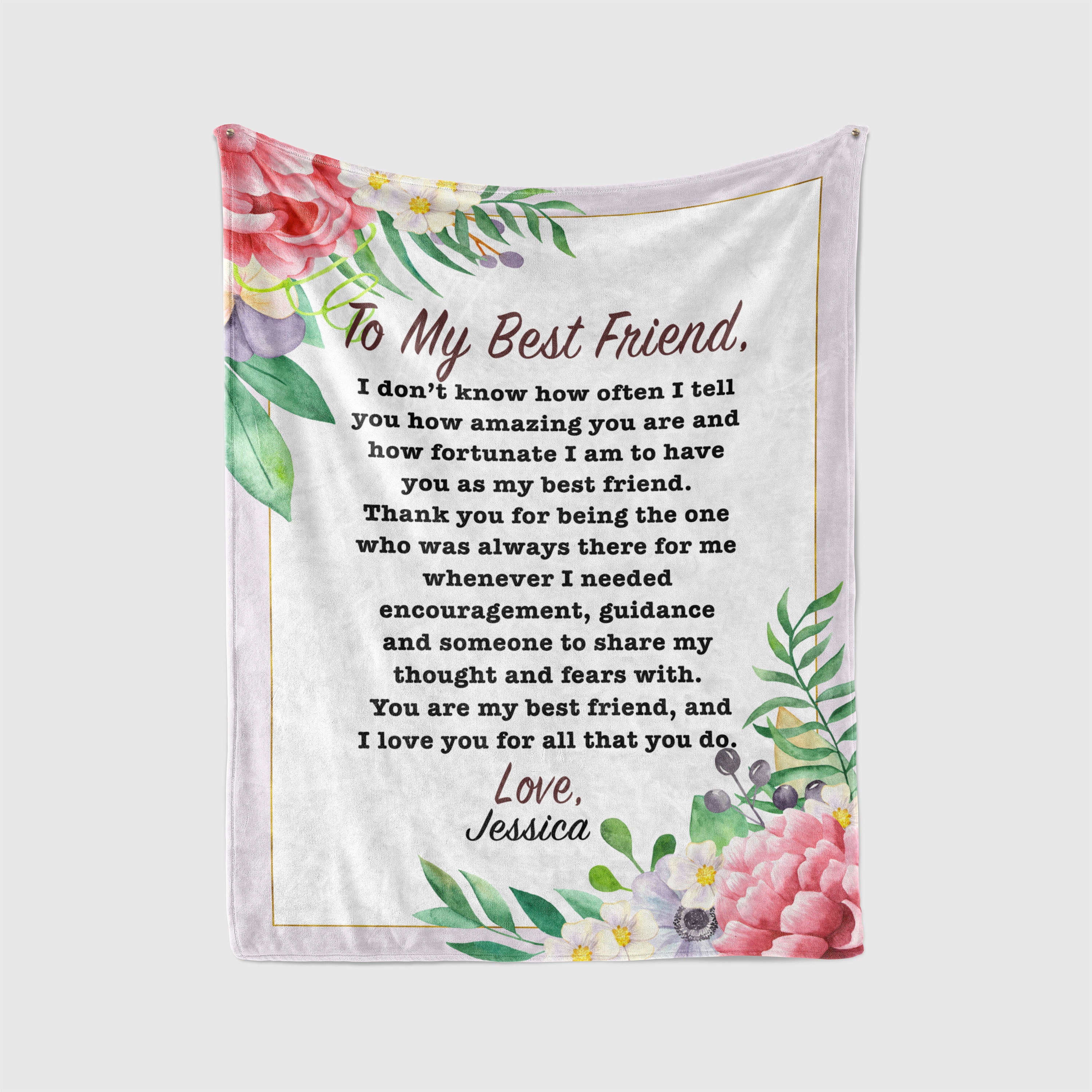 Personalized best friend blanket gift to best friend best Etsy