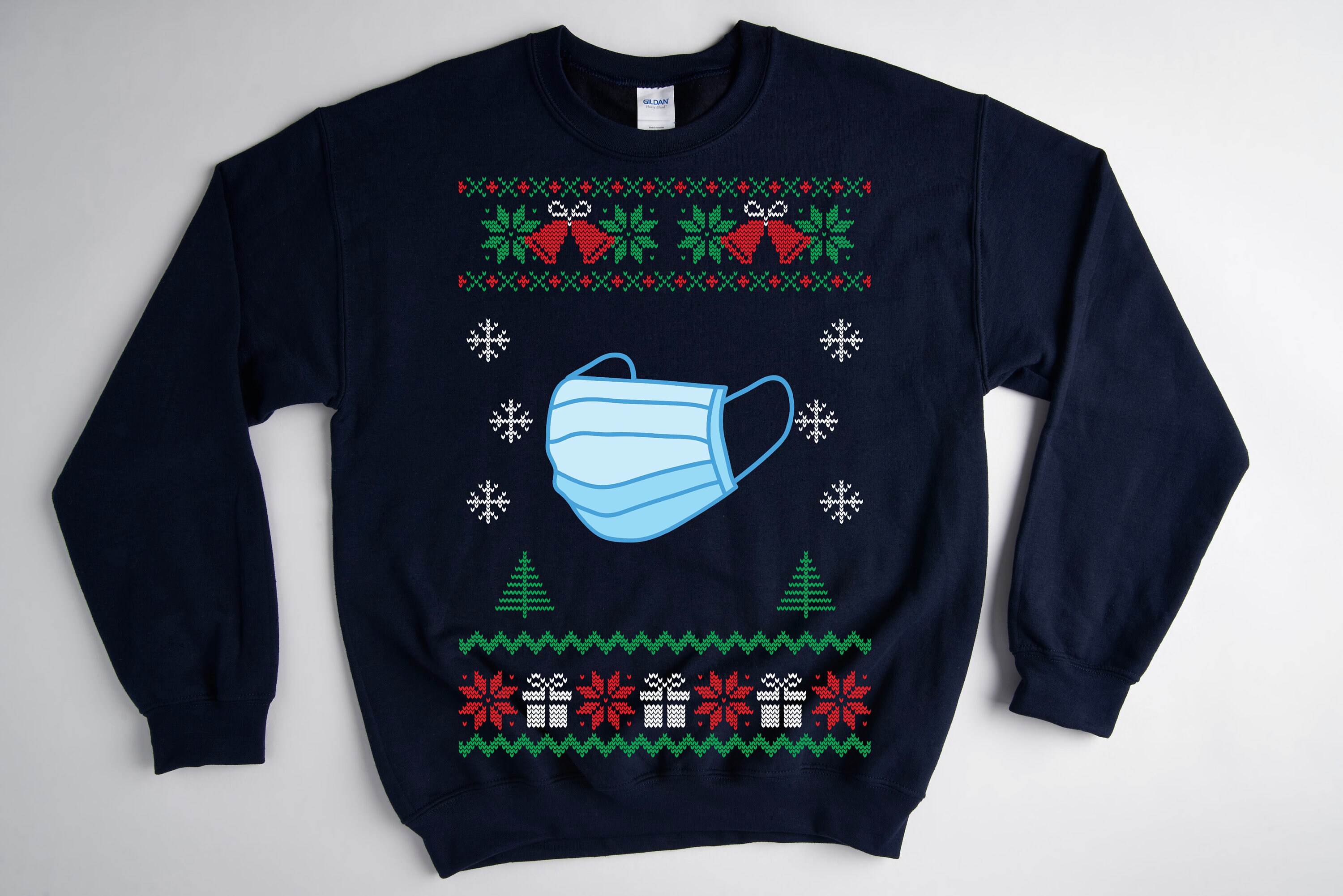 Face Mask Christmas sweater ugly christmas sweater ugly | Etsy