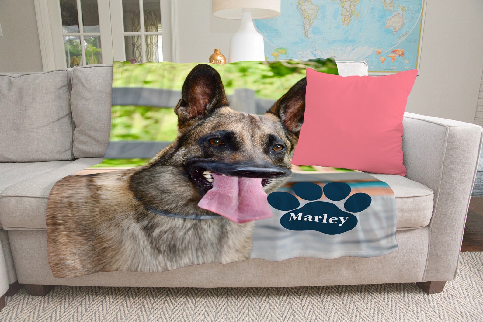 Personalized German Shepherd Blanket German Shepherd Blanket Etsy UK