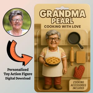 Turn Your Photo into an Action Figure, Personalized Toy Box, Custom Action Figure, Digital Art Download, unique Funny collector Gift Him Her