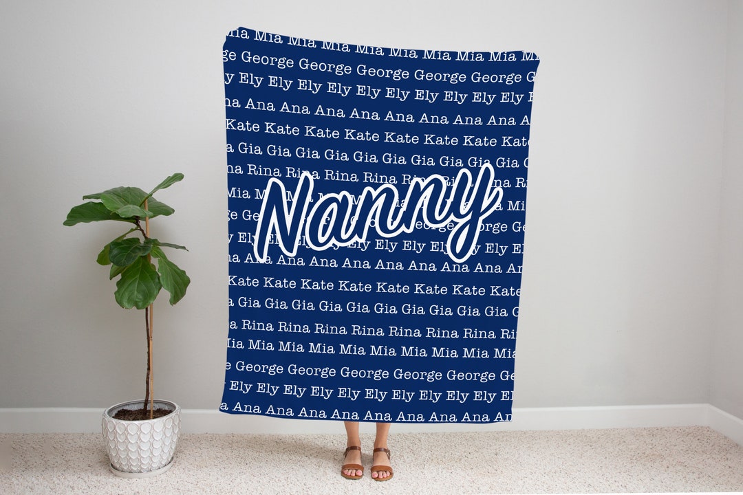 Personalized Blanket for Nanny, Nanny Blanket, Blanket for Nanny, Nanny