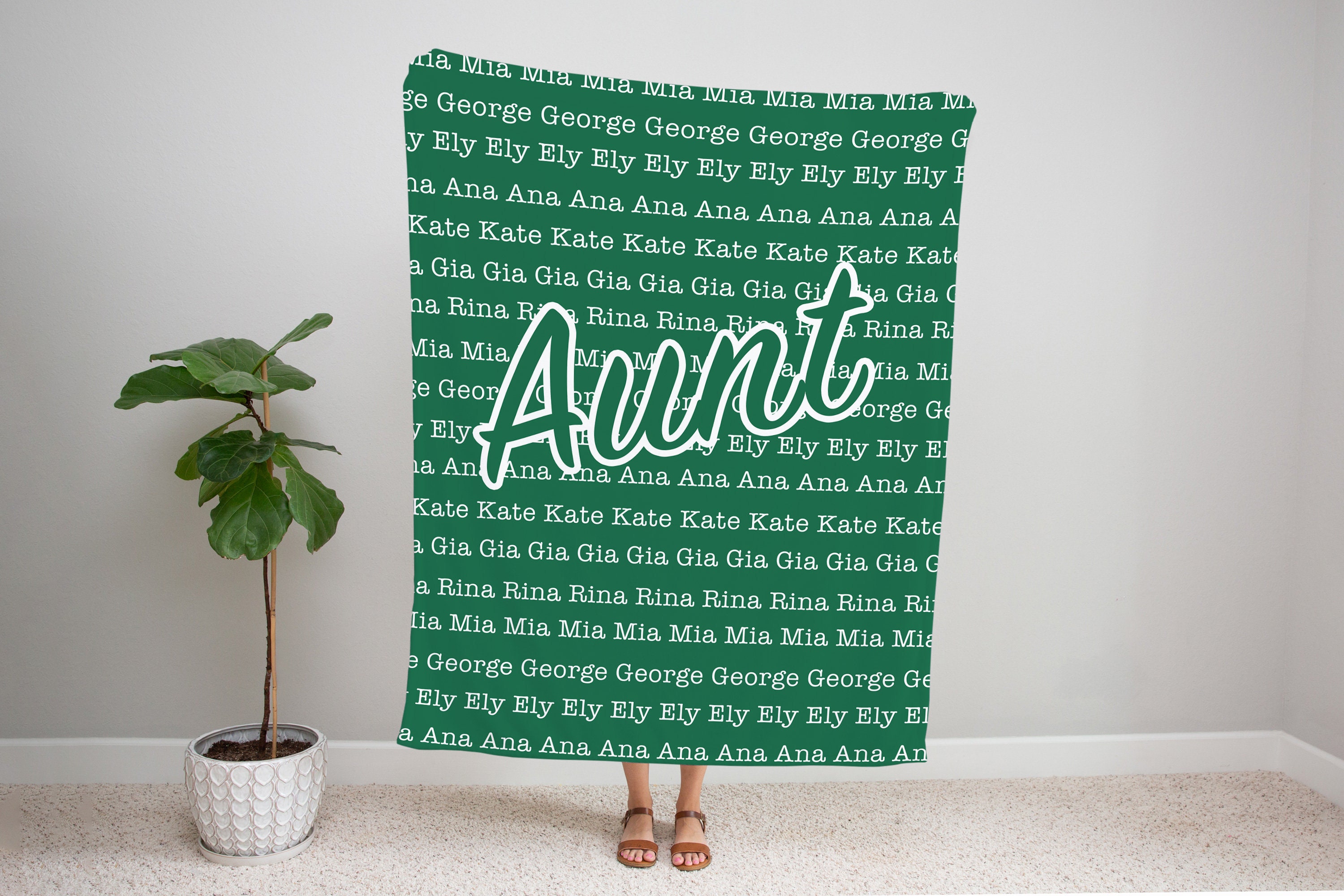 Personalized blanket for aunt aunt blanket blanket for aunt Etsy