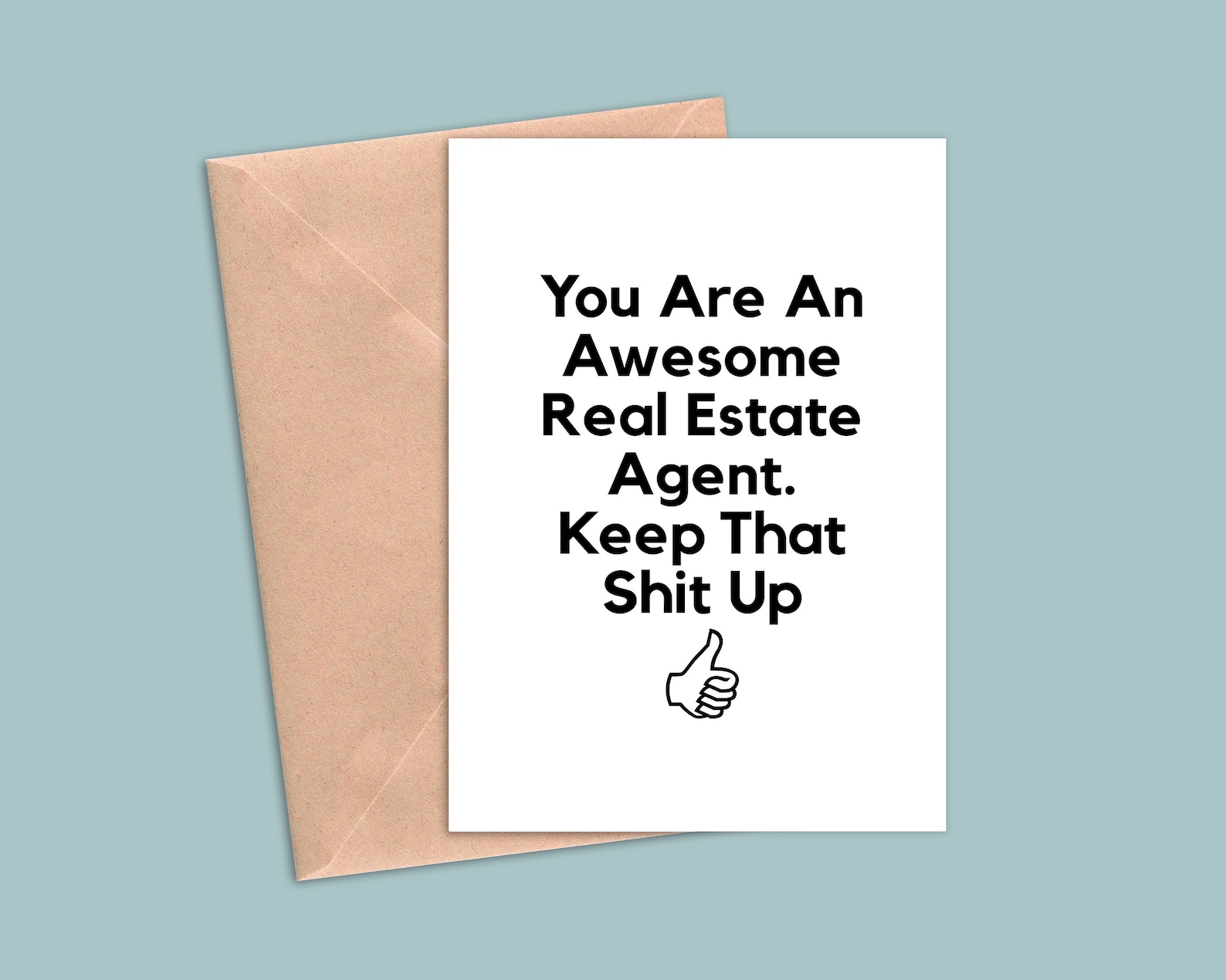 Funny Real Estate Agent Greeting Card Real Estate Agent Etsy