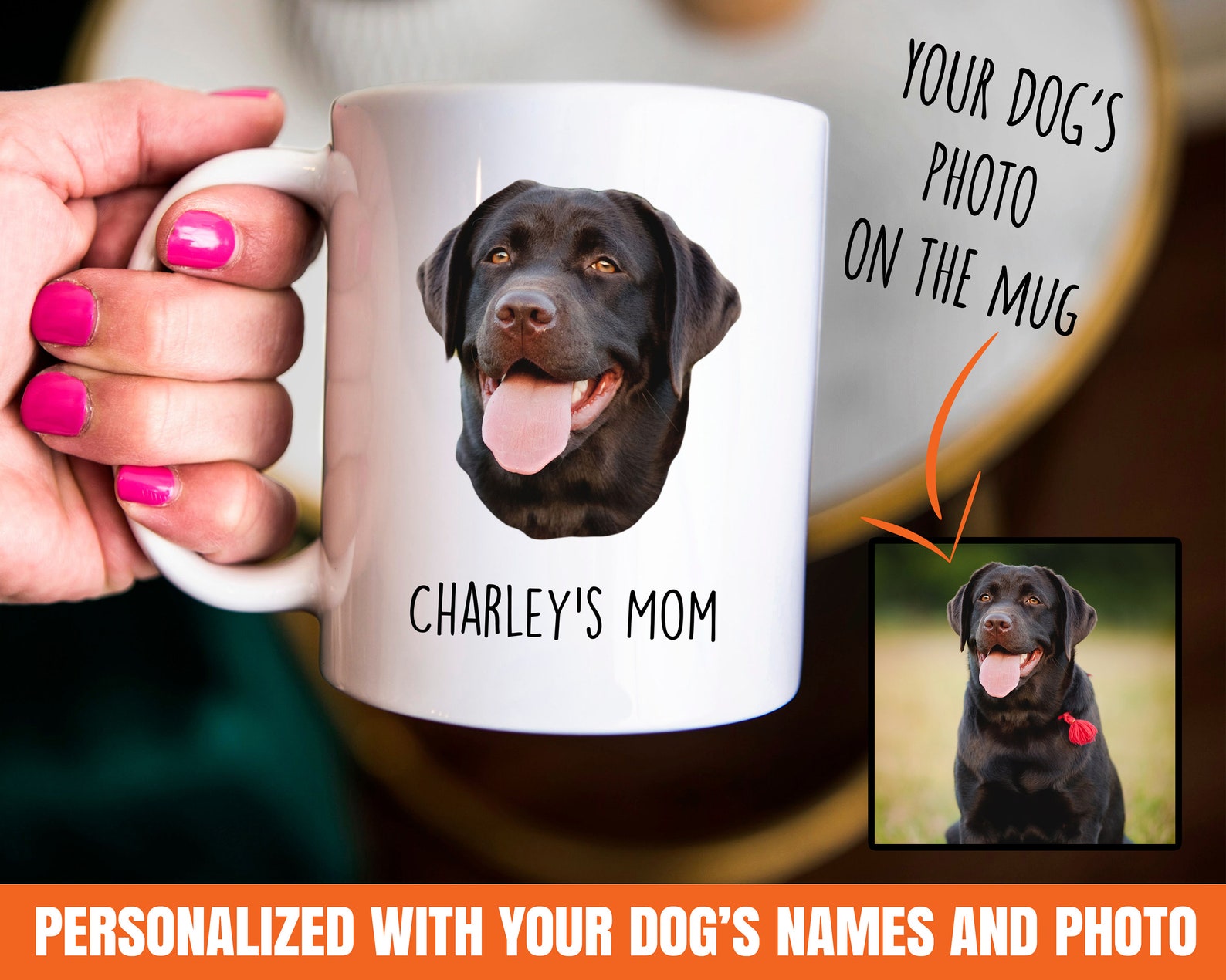 Personalized labrador mom gift labrador art labrador gift Etsy