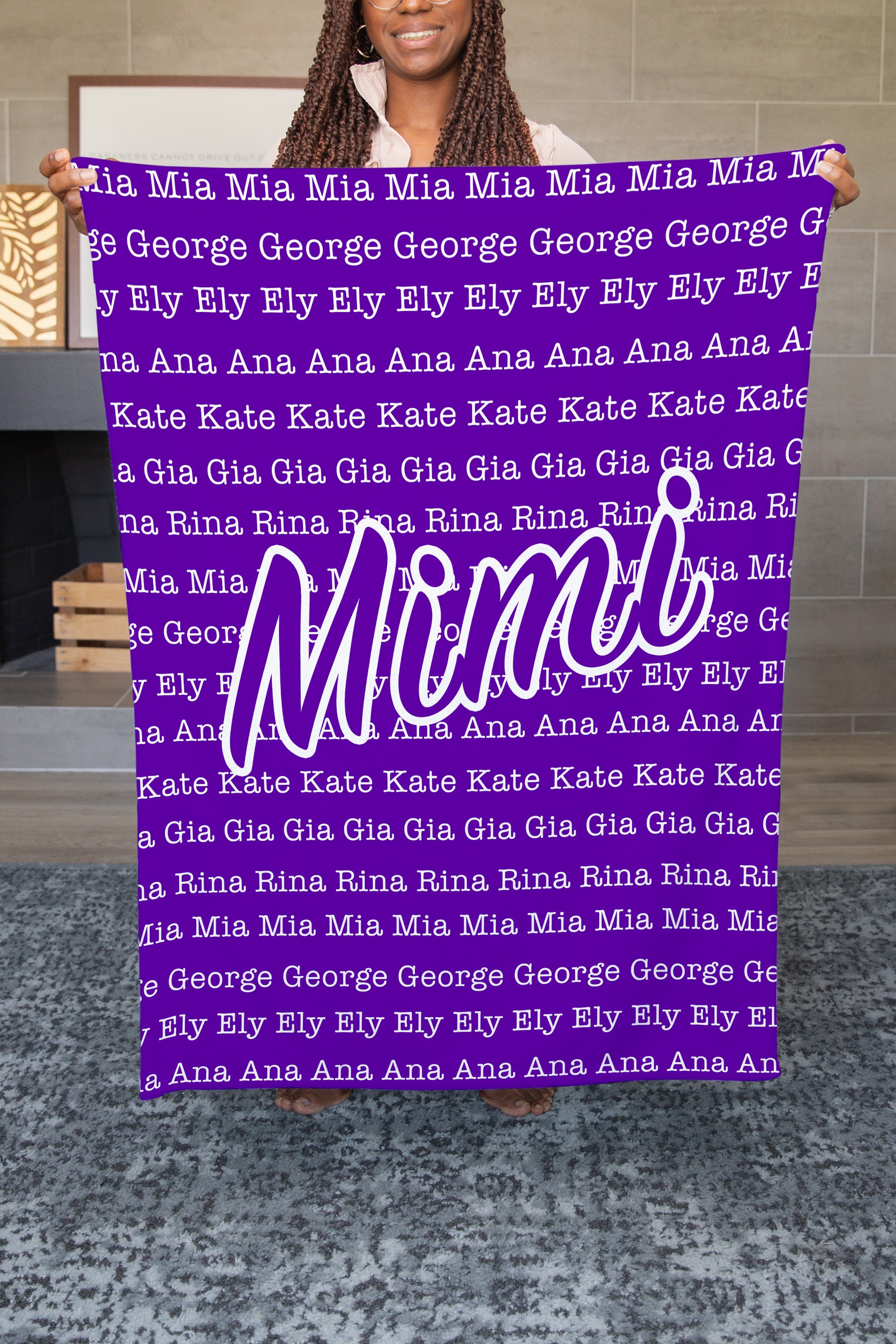 Personalized Blanket for Mimi Mimi Gift Mimi Blanket Etsy Australia