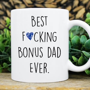 fathers day gift, funny bonus dad gift, bonus dad gift, gift for bonus dad, bonus dad mug image 1