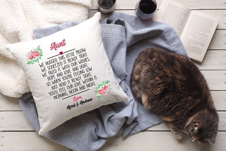 Personalized Gift for Aunt Aunt Pillow Aunt Gift Gift for Etsy