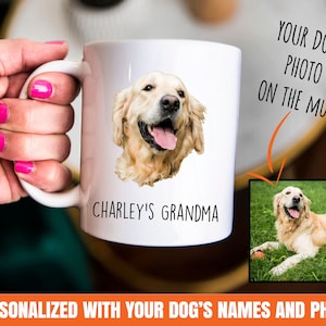 personalized dog grandma gift, dog grandma mug, custom dog grandma gift, gift for dog grandma