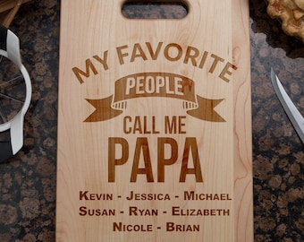 papa gift, gift for papa, papa's kitchen, papa cutting board, personalized cutting board, cutting board for papa, papa gifts, fathers day