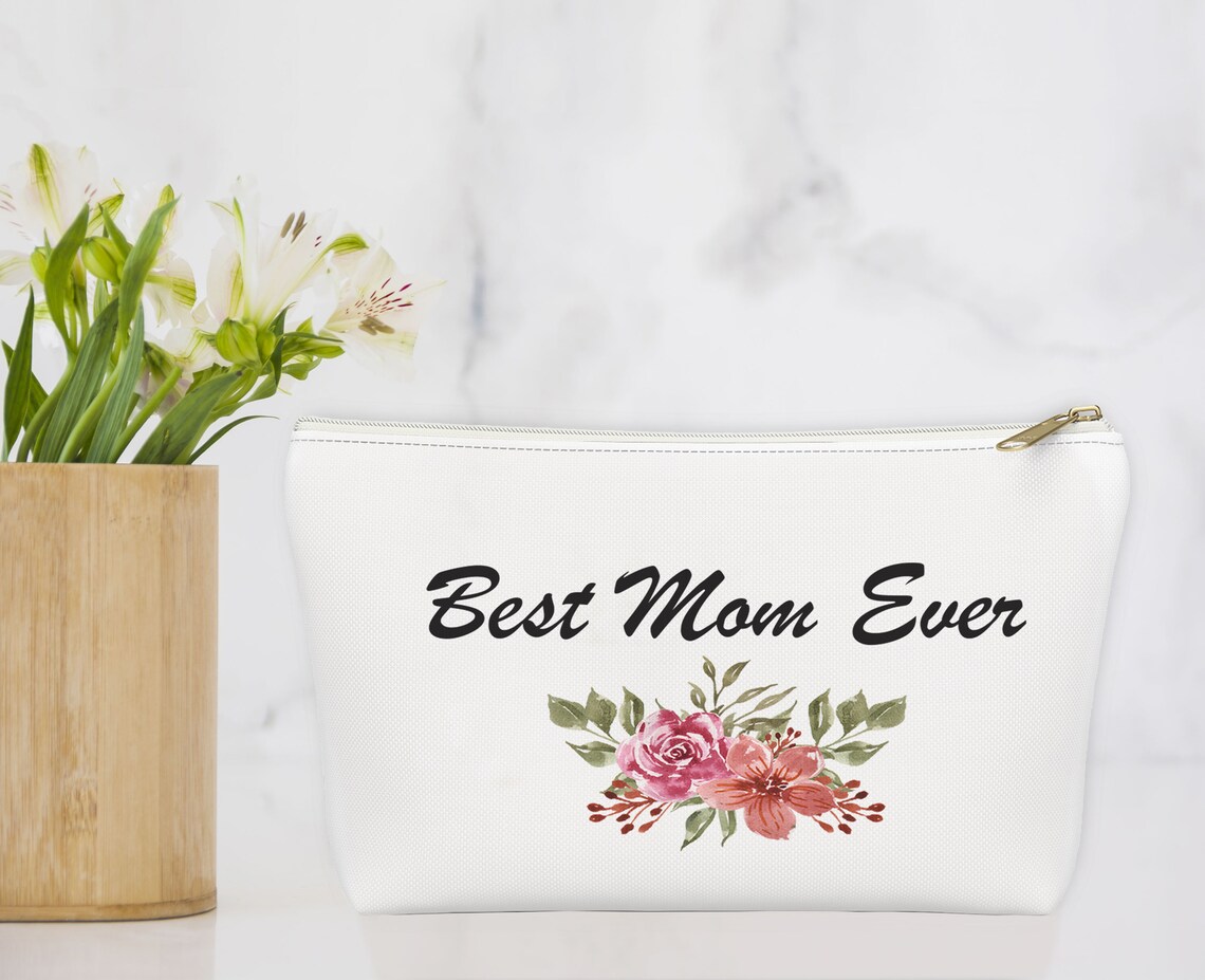 Best Mom Ever Gift for Mom Personalized Makeup Bag for Mom Etsy