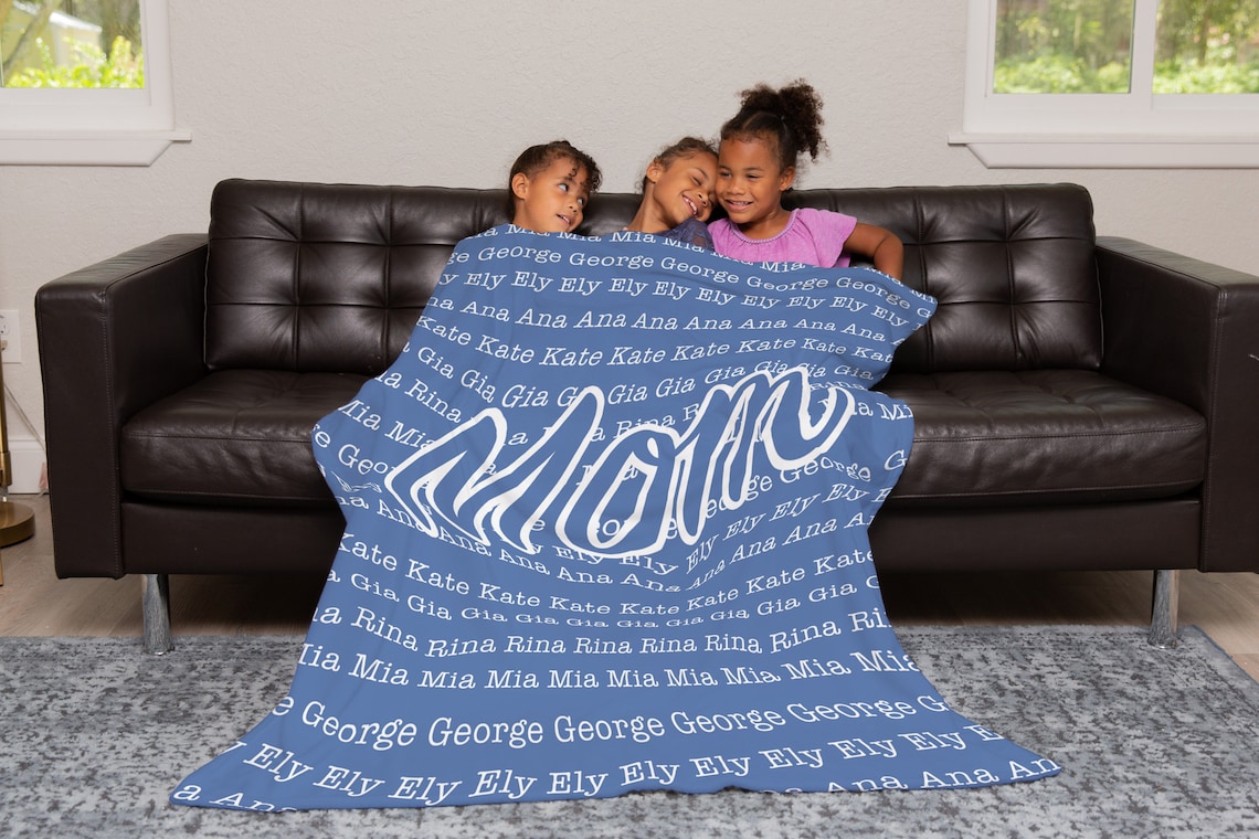 Personalized blanket for mom mom gift mom blanket blanket Etsy