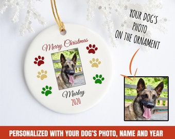 personalized german shepherd christmas ornament, german shepherd christmas ornament, custom german shepherd ornament