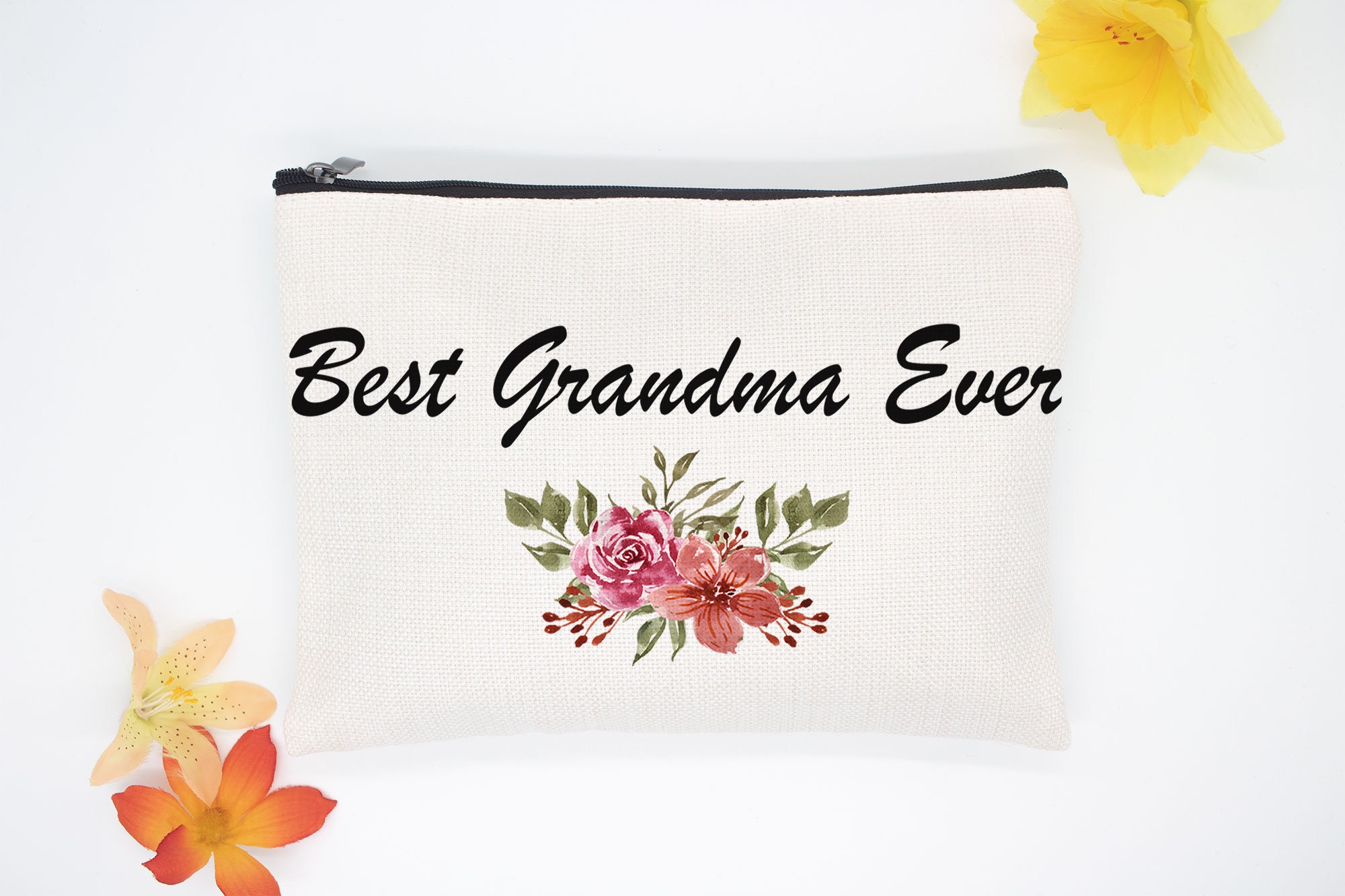 Best grandma ever gift for grandma personalized makeup bag Etsy
