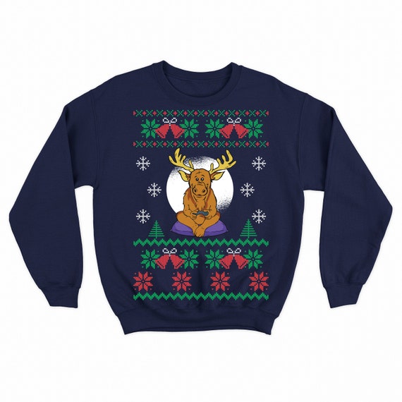 Moose clearance christmas sweater