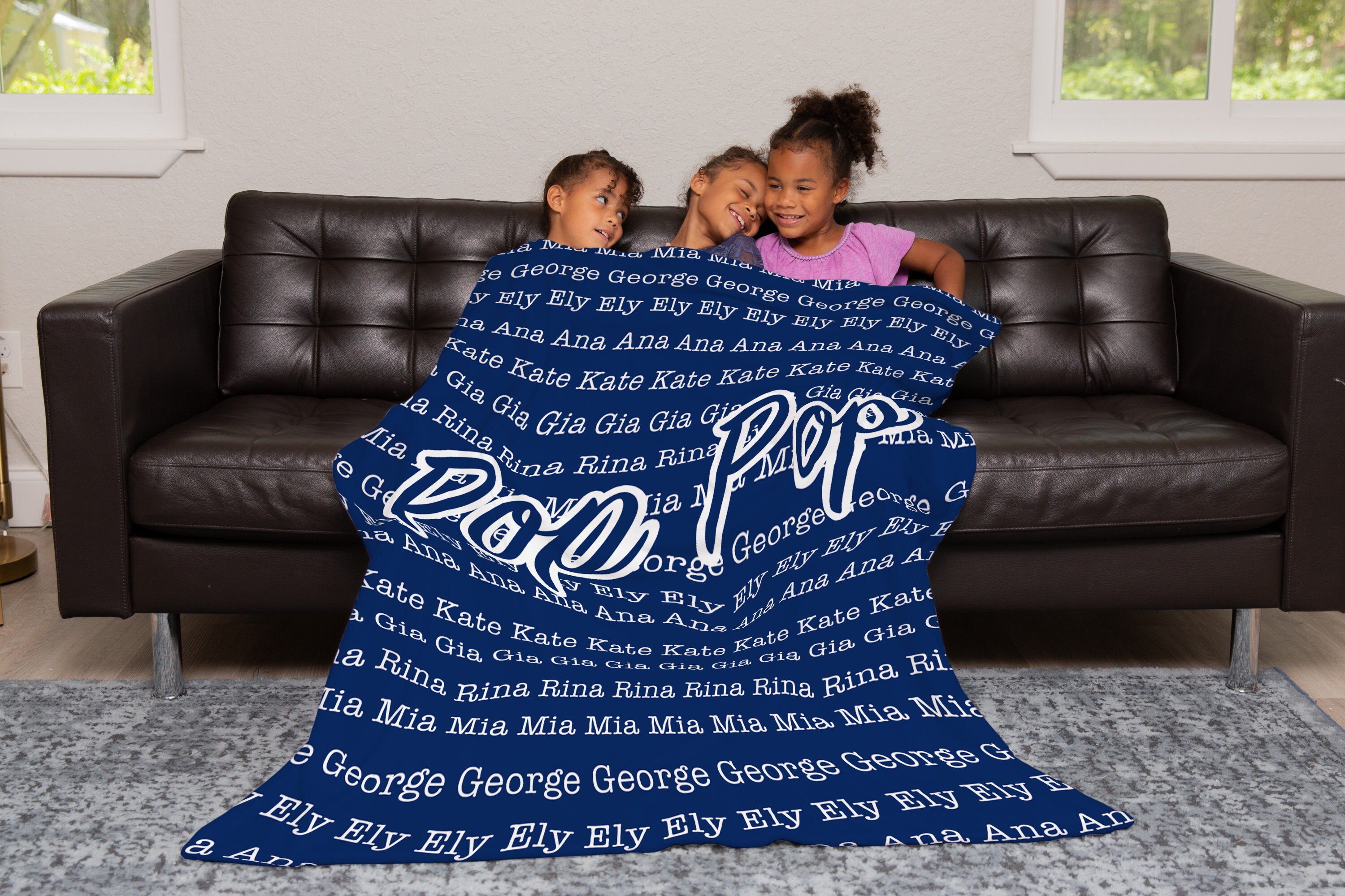 Personalized blanket for pop pop gift pop pop blanket Etsy
