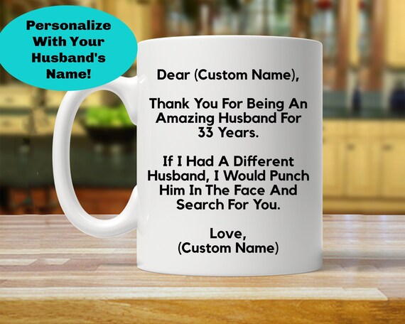 33 year anniversary gift for husband