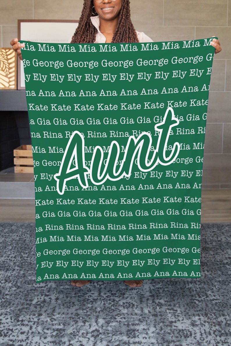 Personalized Blanket for Aunt Aunt Blanket Blanket for Aunt Etsy