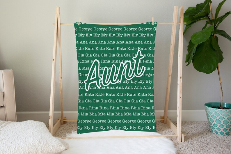 Personalized Blanket for Aunt Aunt Blanket Blanket for Aunt Etsy