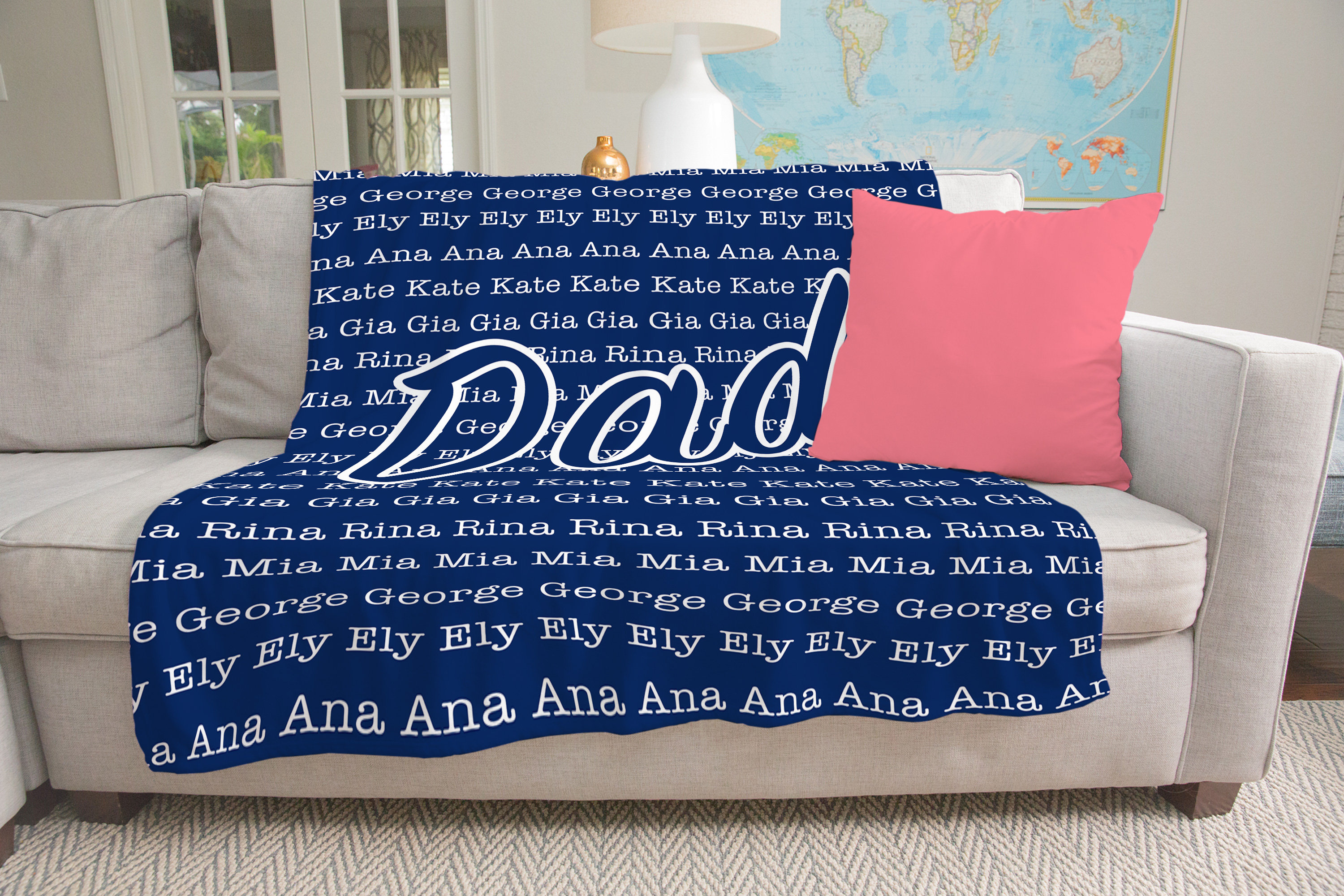 Personalized blanket for dad dad gift dad blanket blanket Etsy