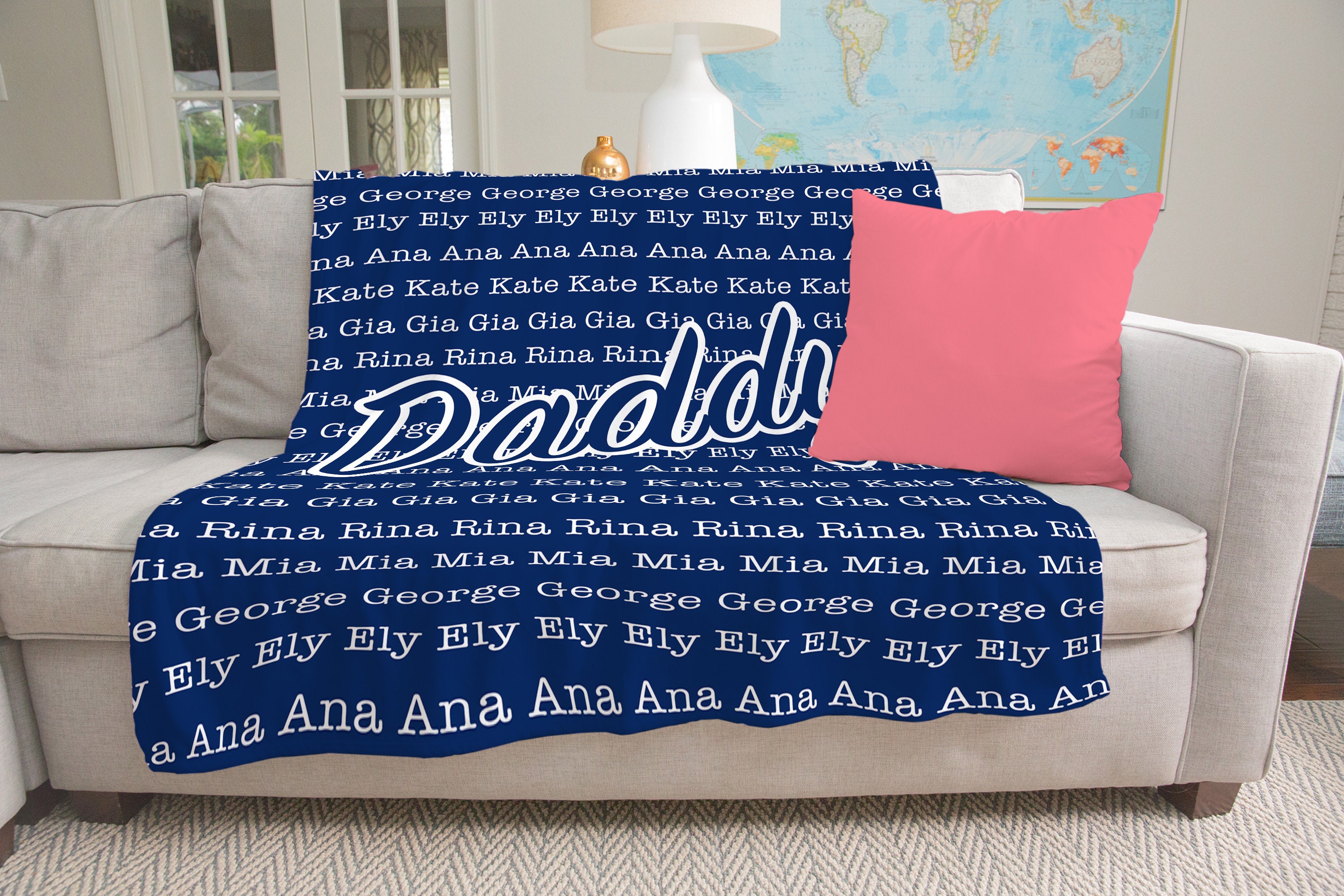 Personalized Blanket for Daddy Daddy Gift Daddy Blanket Etsy