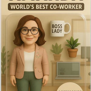 Funny boss gift, gift for boss, Custom Action Figure box, Personalized Toy Box, Turn Yourself Into An Action Figure Postcard