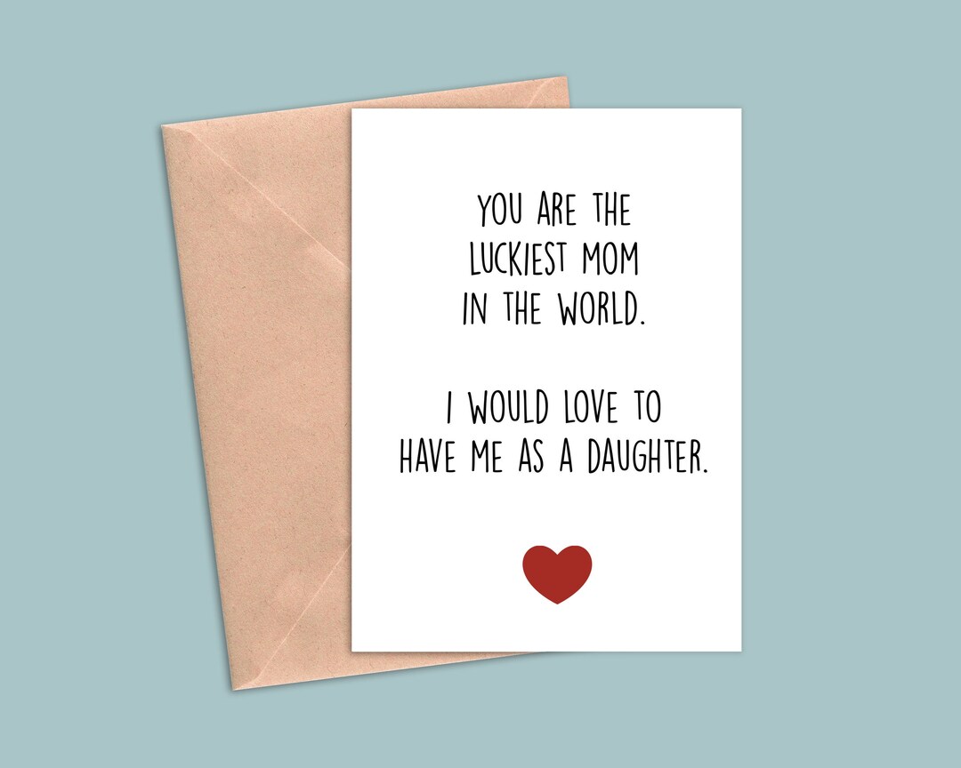 Card for Mom, Mom Birthday Card, Funny Mothers Day Card, Funny Card for ...