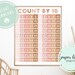Count by 10 Math Printable Hundreds Chart 8x10 16x20 | Classroom Math ...