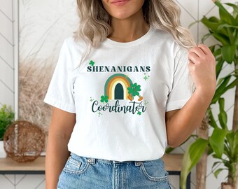 Shenanigans Coordinator Tshirt, St.Patricks Day Teacher Tshirt, School Educator TShirt, Day Care St Patricks Day shirt