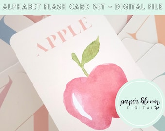 ABC Alphabet Flash Cards Set | Whimsical Alphabet Flashcards for Pre-K Learning | Classroom Alphabet Banner | Preschool Learning Cards