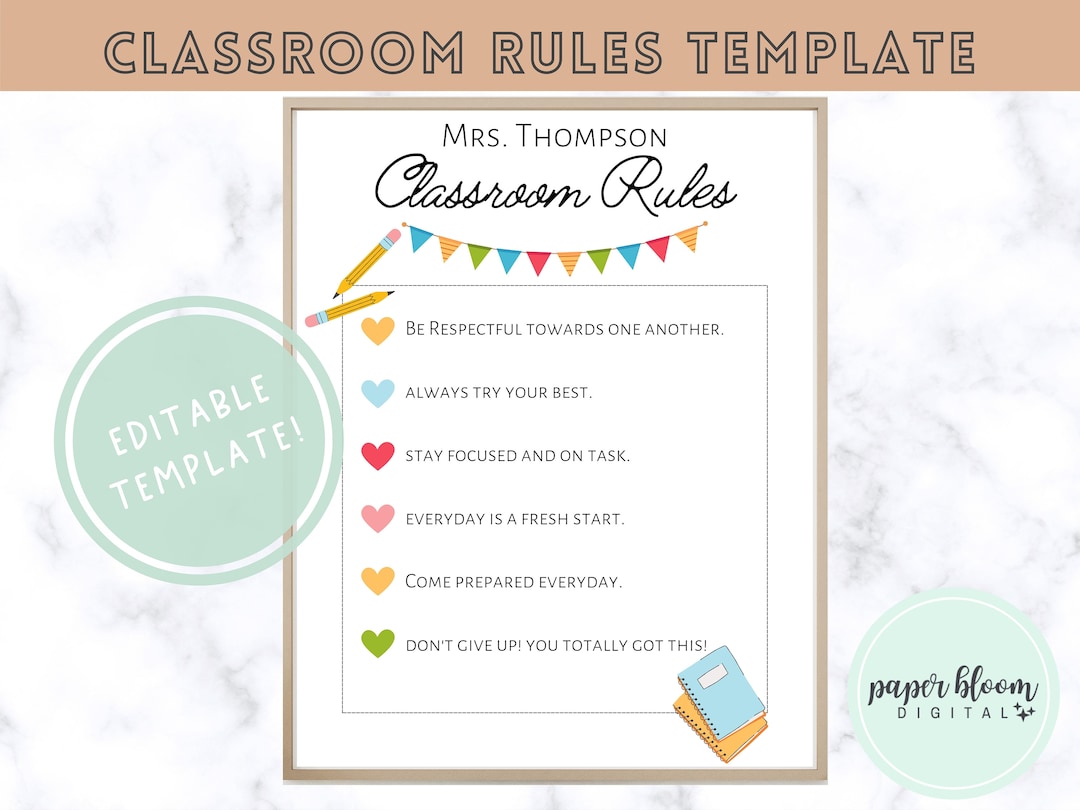 Substitute Teacher Rules For Classroom