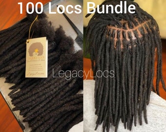 100 LOCS Standard Loc Extensions Handmade 100% Human Hair