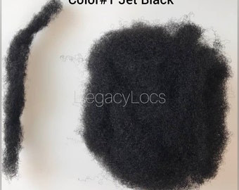 30 grams 100% Human Hair Afro Kinky Bulk - DreadLocks, Loc Repair