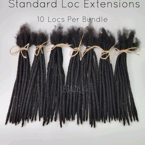 Standard Loc Extensions Handmade 100% Human Hair image 4