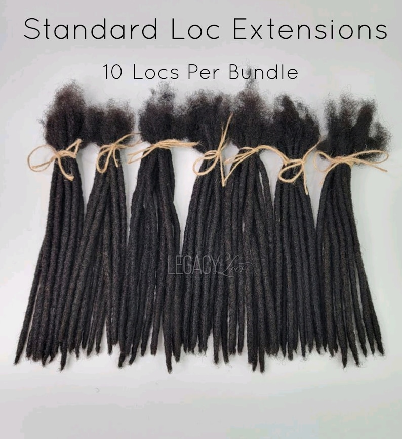 Standard Loc Extensions Handmade 100% Human Hair image 4