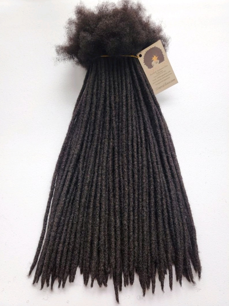 Standard Loc Extensions Handmade 100% Human Hair image 6