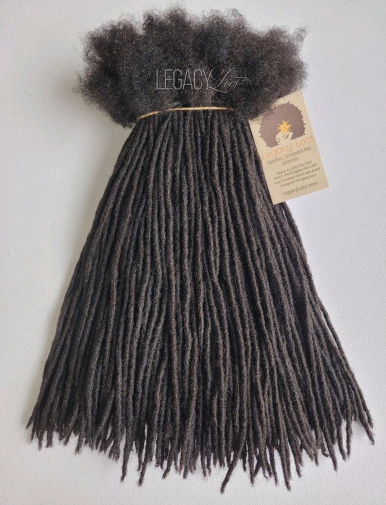 Standard Loc Extensions Handmade 100% Human Hair image 2