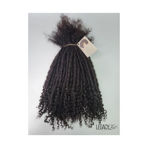 Fusion Loc Extensions Handmade 100% Human Hair 10 Locs Per Bundle