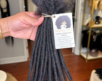 30 LOCS Standard Loc Extensions Handmade 100% Human Hair